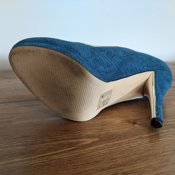Call it Spring High Heel Shoes Pumps Textured Blue - Picture 10 of 14